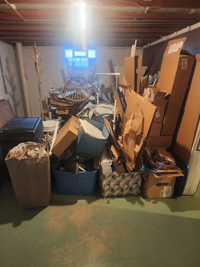 Roll-off dumpster container at job site for 20 Yard Dumpster Rental in Tyler